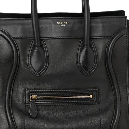 Celine Smooth Calfskin Micro Luggage Black 8 of 14