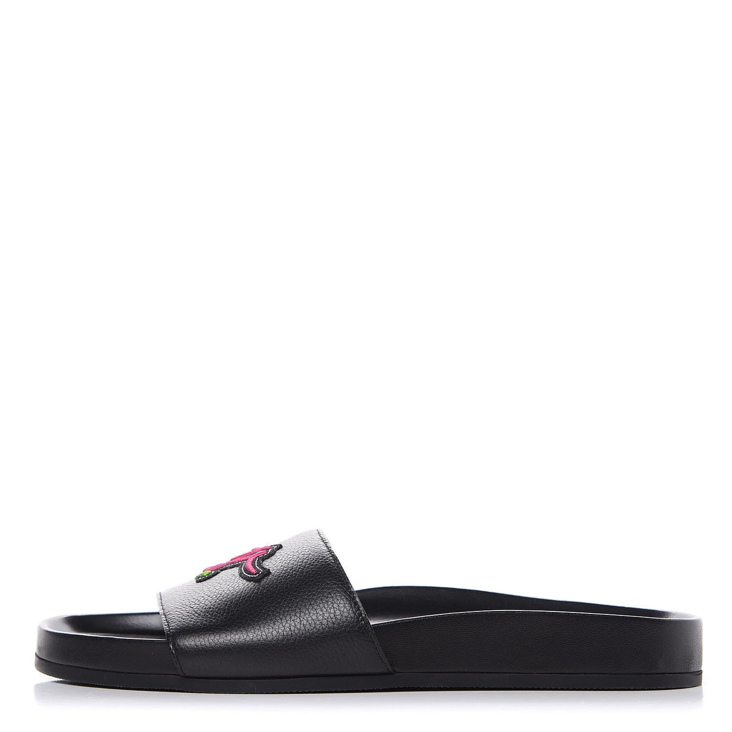 Calfskin Mens New Wave Mirabeau Flat Mules 8 Black