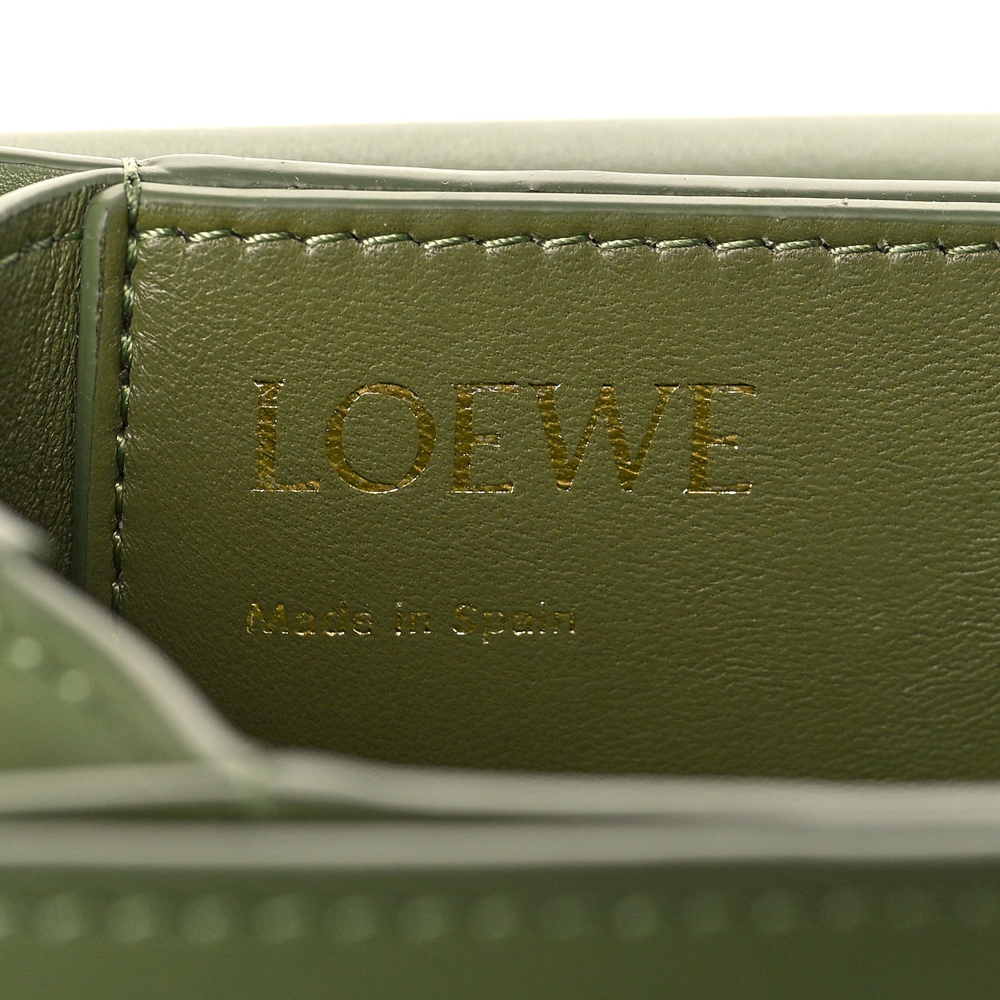 Jacquard Anagram Calfskin Goya Bag Green Avocado