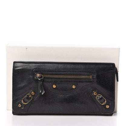 Balenciaga Chevre Classic Hardware Classic Hardware Money Wallet Black 10 of 10