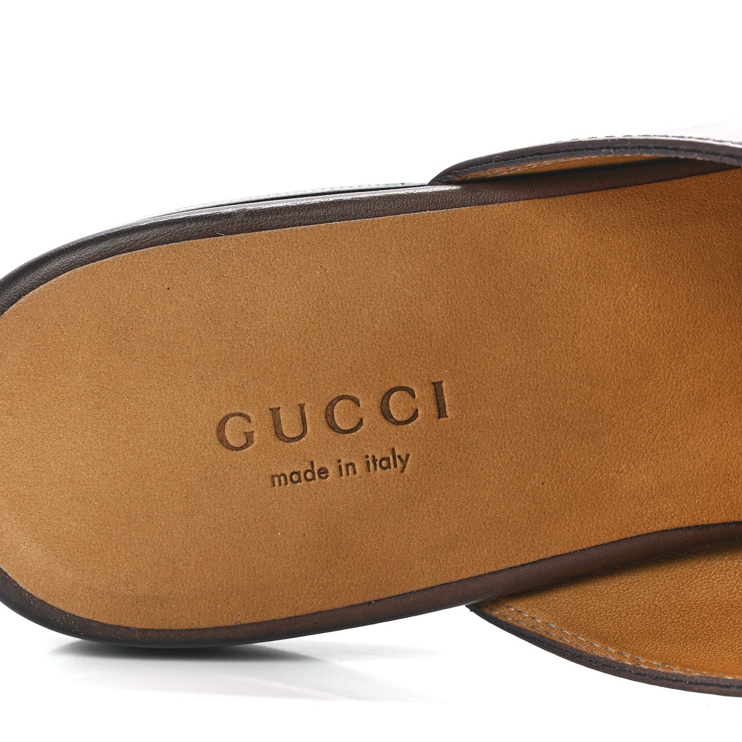 Calfskin Womens Princetown Slippers 38.5 Brown