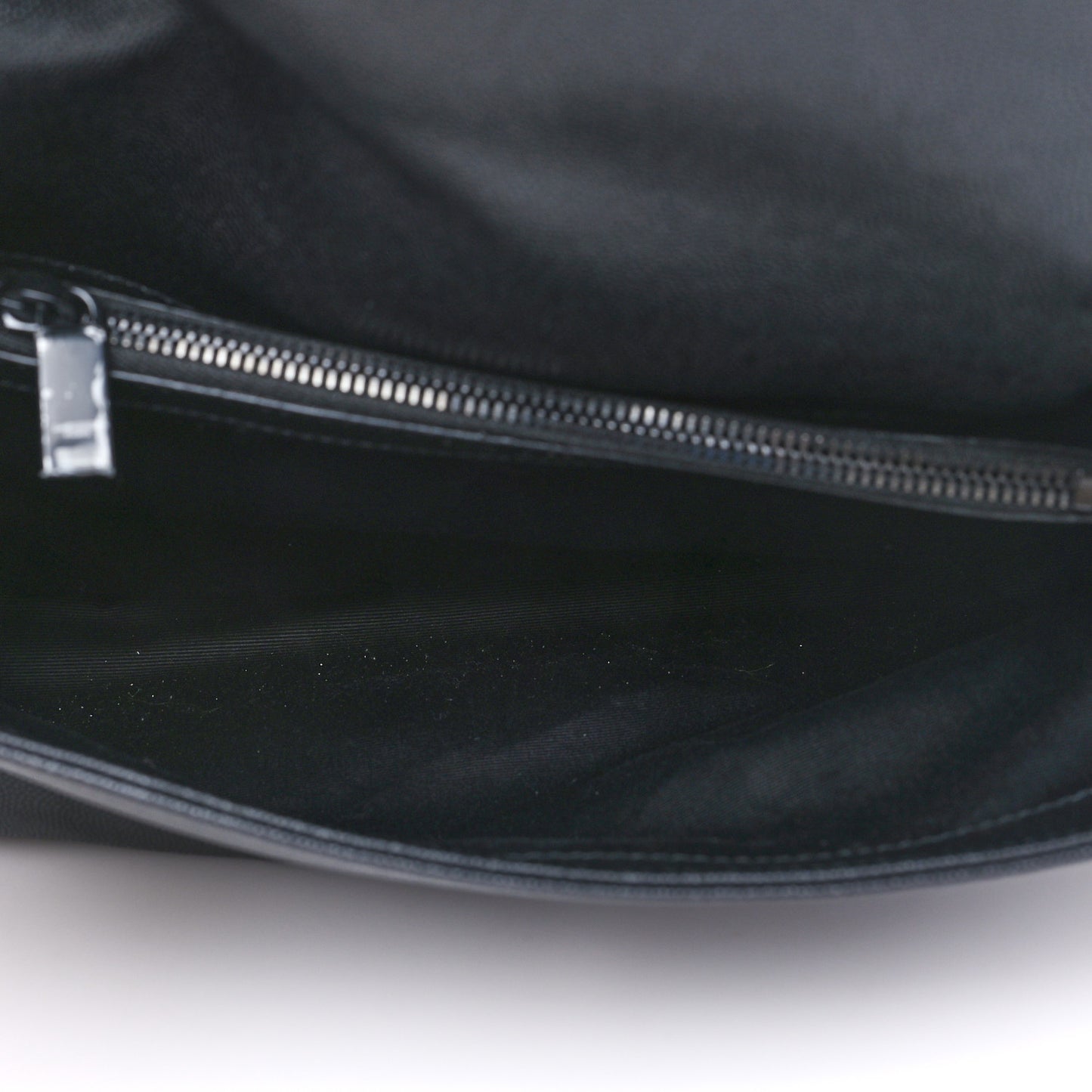 Grain De Poudre Medium West Hollywood Monogram Fold-Over Black
