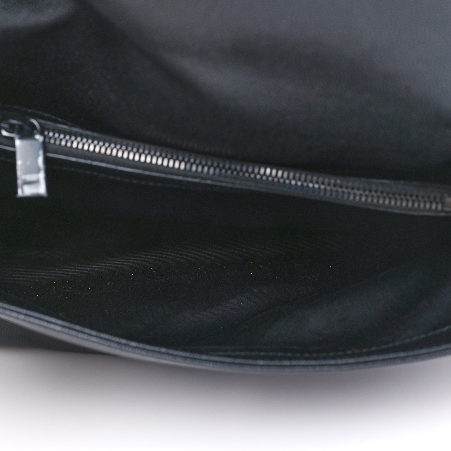Saint Laurent Grain De Poudre Medium West Hollywood Monogram Fold-Over Black 5 of 8