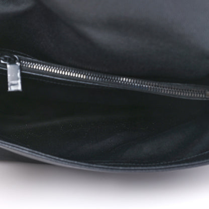 Saint Laurent Grain De Poudre Medium West Hollywood Monogram Fold-Over Black 5 of 8