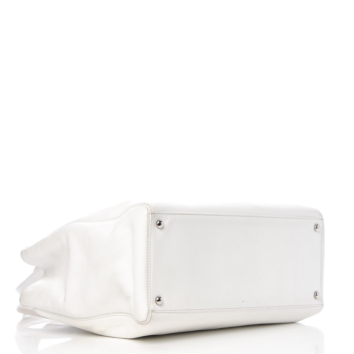Chanel Calfskin Cerf Executive Shopper Tote White 4 of 33