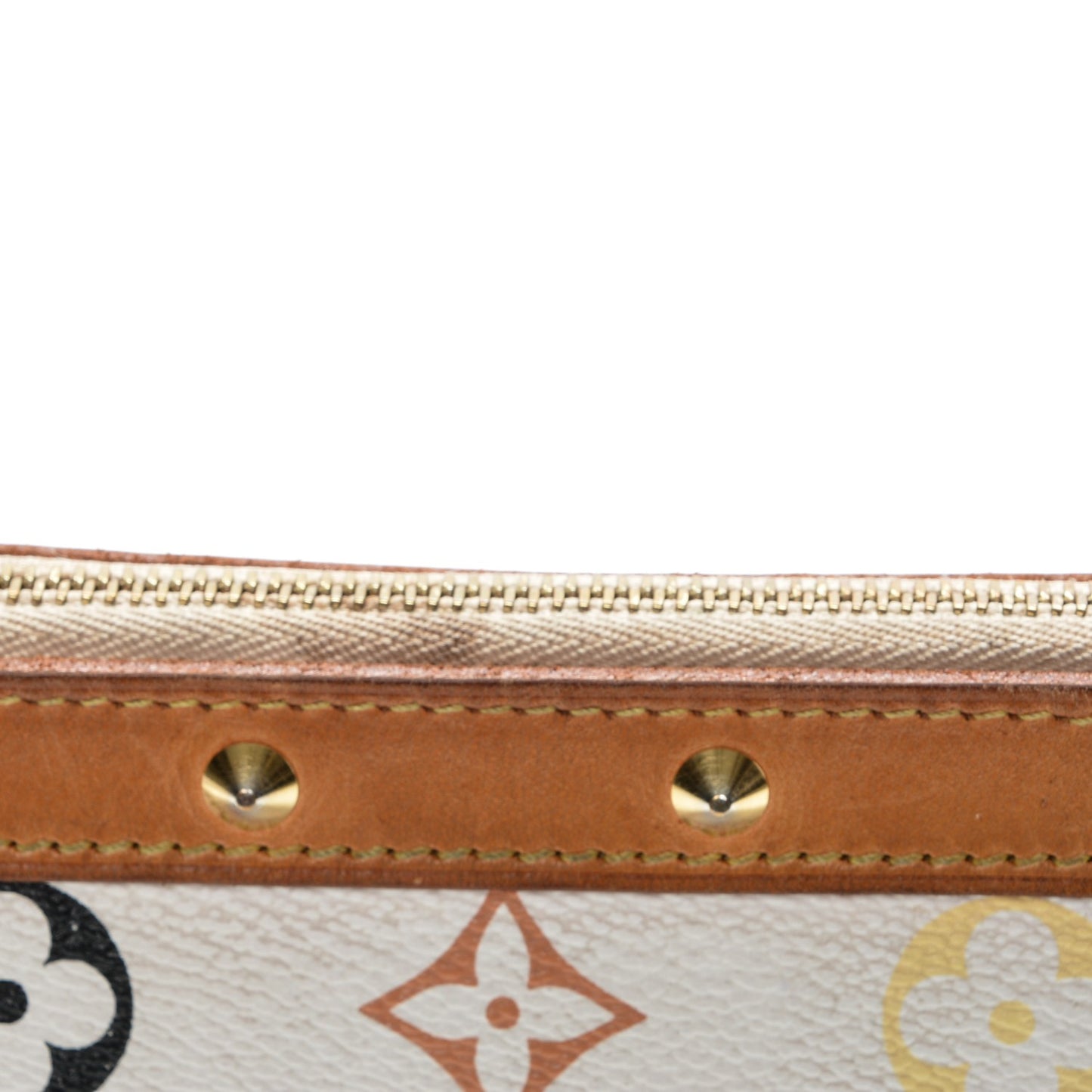 Monogram Multicolor Pochette Accessories White