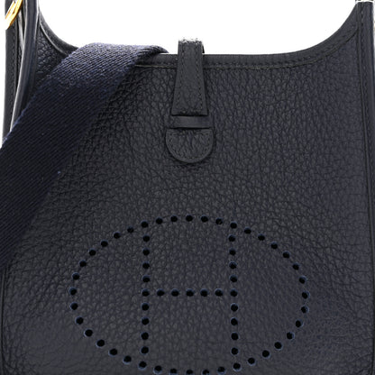 Hermes Taurillon Clemence Evelyne TPM Bleu Nuit 8 of 12