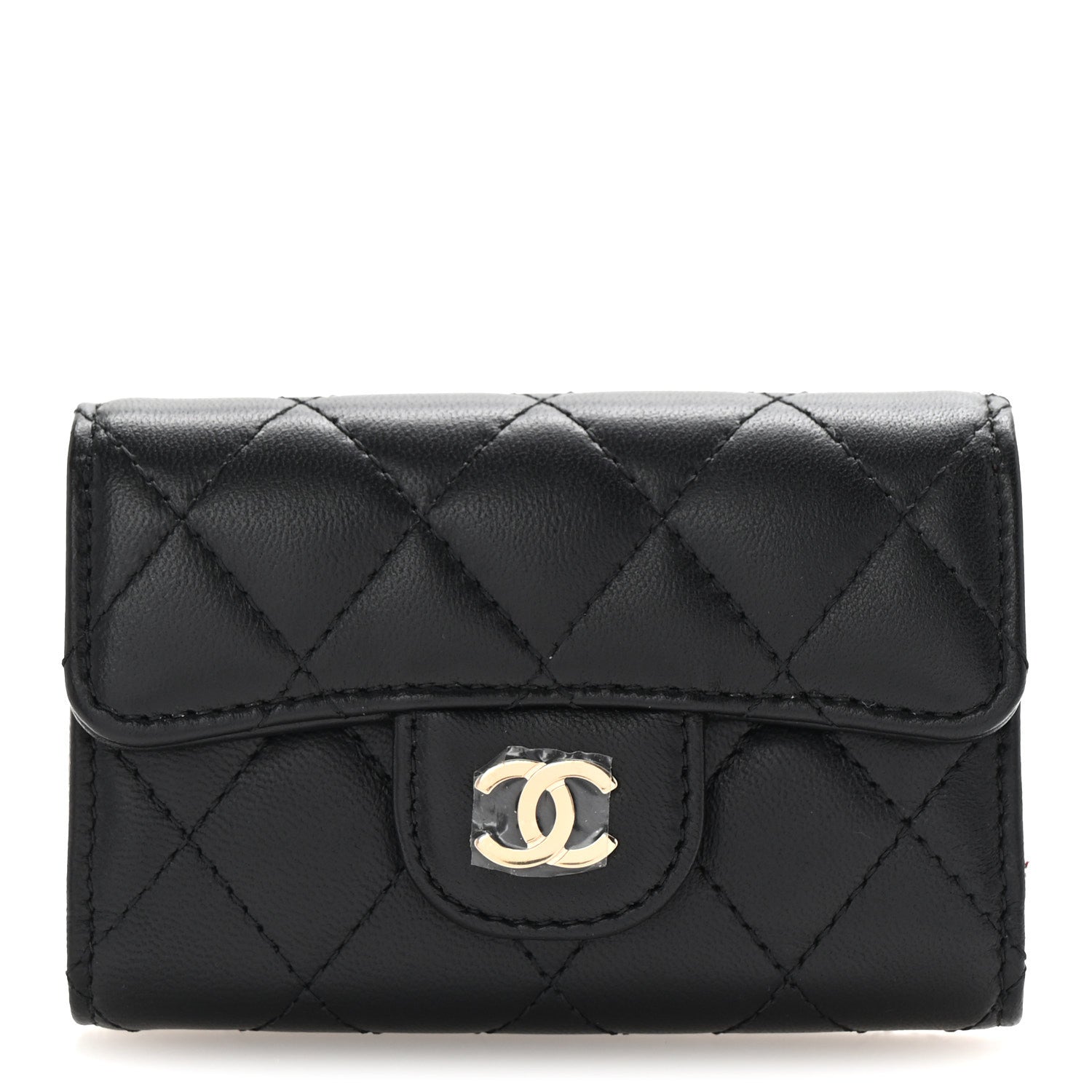 Chanel Lambskin Quilted Classic 4 Key Holder Wallet Black 1 of 9