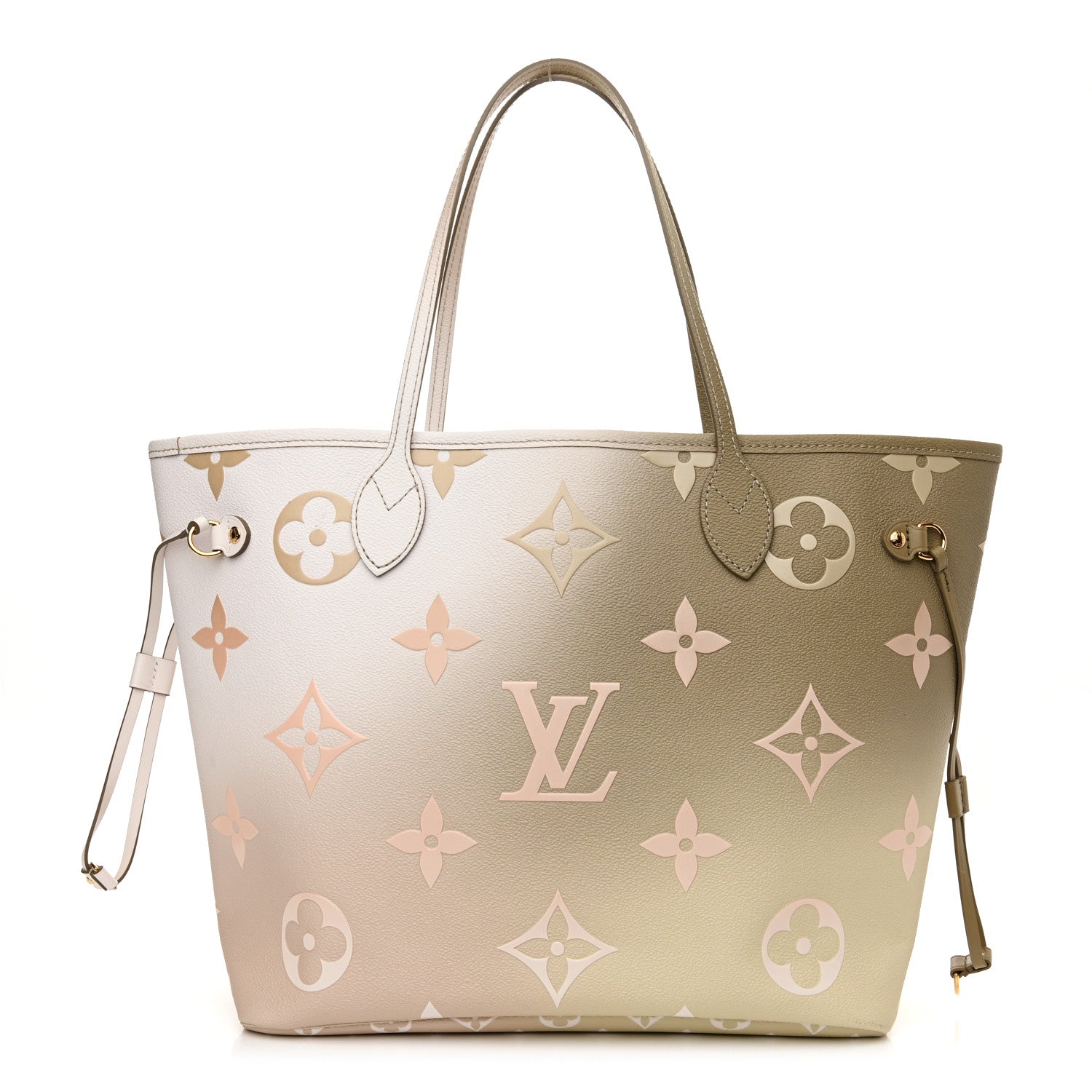 Louis Vuitton Monogram Giant Spring In The City Neverfull MM Sunset Kaki 1 of 9