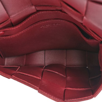 Bottega Veneta Lambskin Maxi Intrecciato Cassette Crossbody Bag Bordeaux 5 of 11