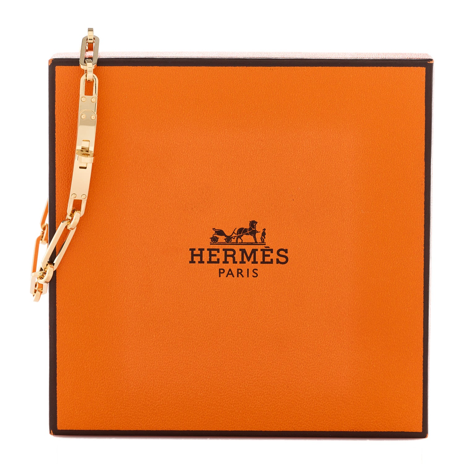 Hermes 18K Yellow Gold PM Kelly Chaine Bracelet SH 4 of 4