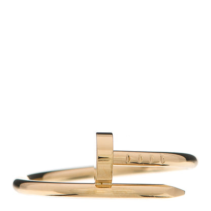 Cartier 18K Yellow Gold Small Juste Un Clou Ring 56 7.5 1 of 6
