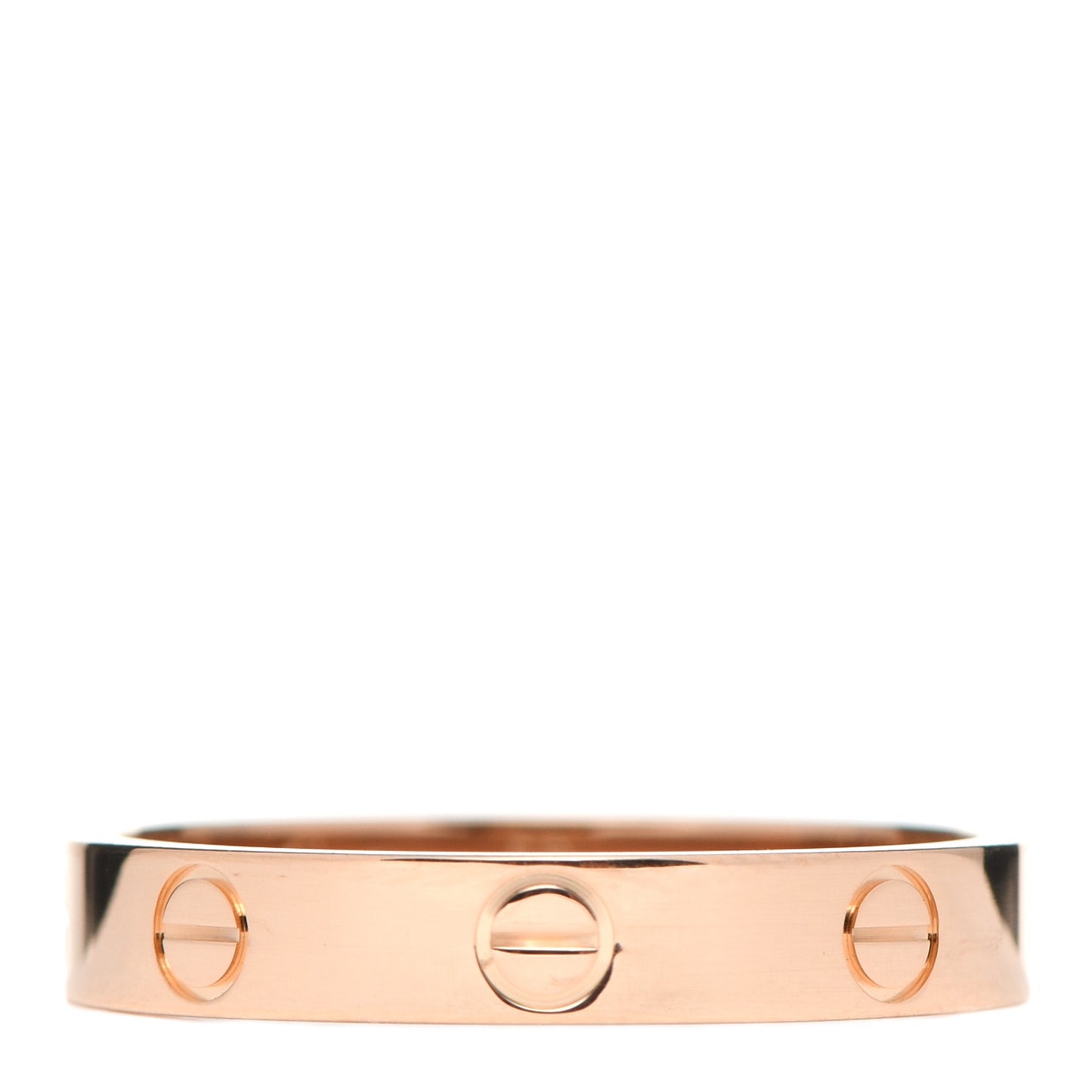 18K Pink Gold 3.5mm LOVE Wedding Band Ring 58 8.25