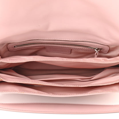 Christian Dior Lambskin Cannage Ruffle New Lock Flap Pink 7 of 12