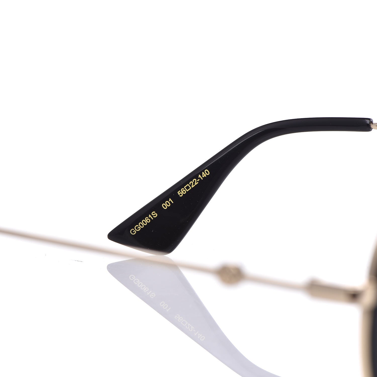 Gucci Round Frame Sunglasses GG0061S Black 5 of 7