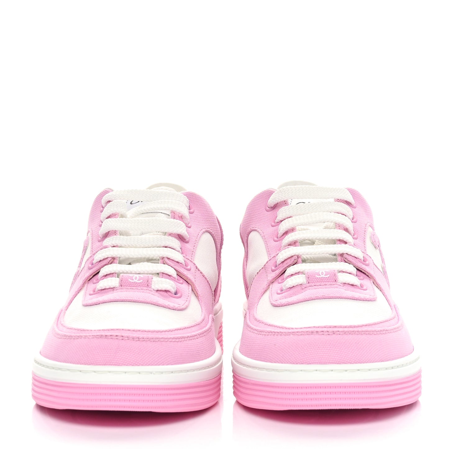 Cotton Sneakers 39 Pink White