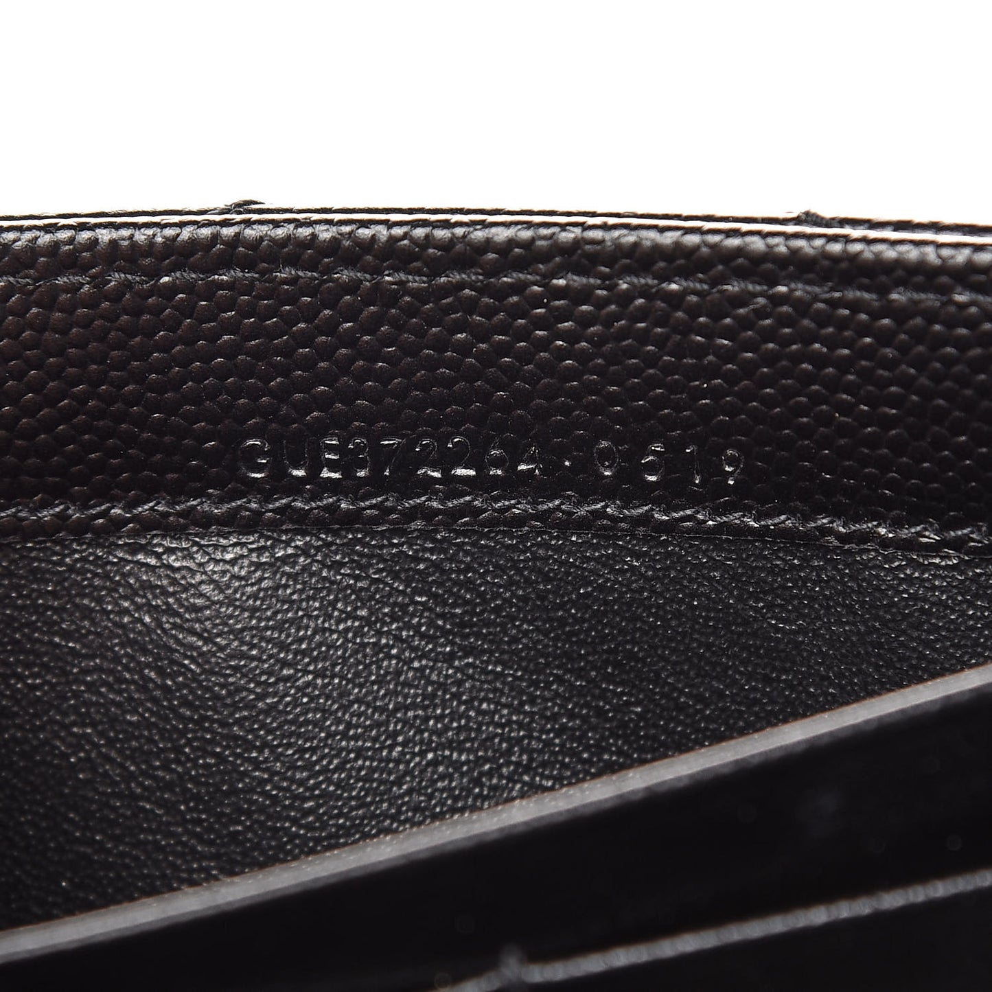 Grain De Poudre Matelasse Chevron Monogram Flap Wallet Black