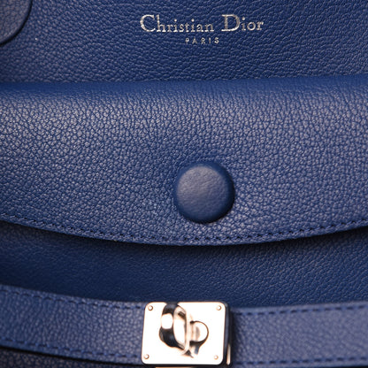 Christian Dior Supple Grained Calfskin Large Open Bar Tote Blue 10 of 16