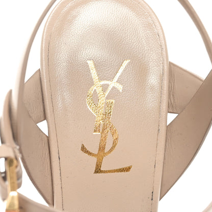 Saint Laurent Calfskin Tribute 105 Platform Sandals 36 Nude 6 of 8