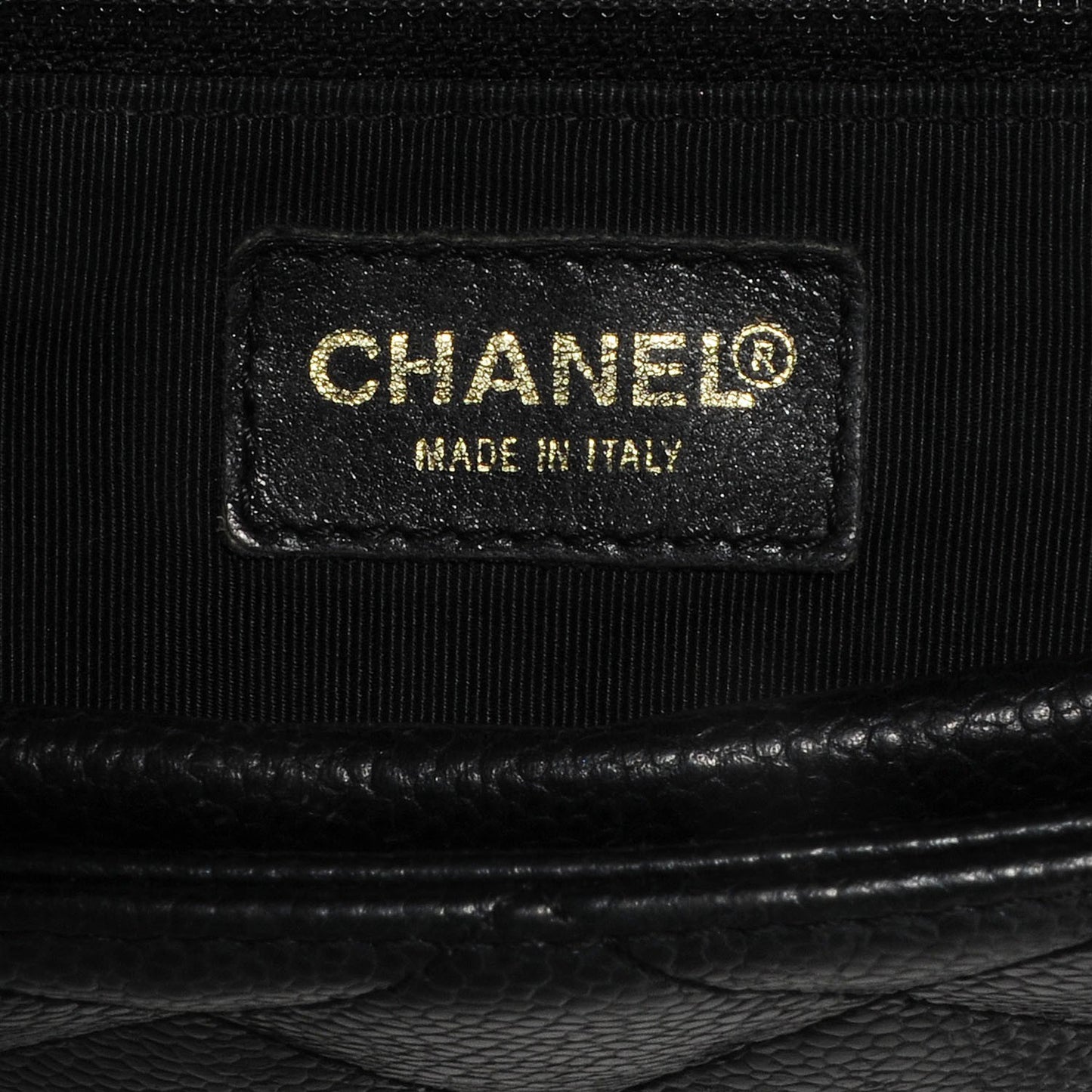 Caviar Quilted Petit Timeless Tote PTT Black