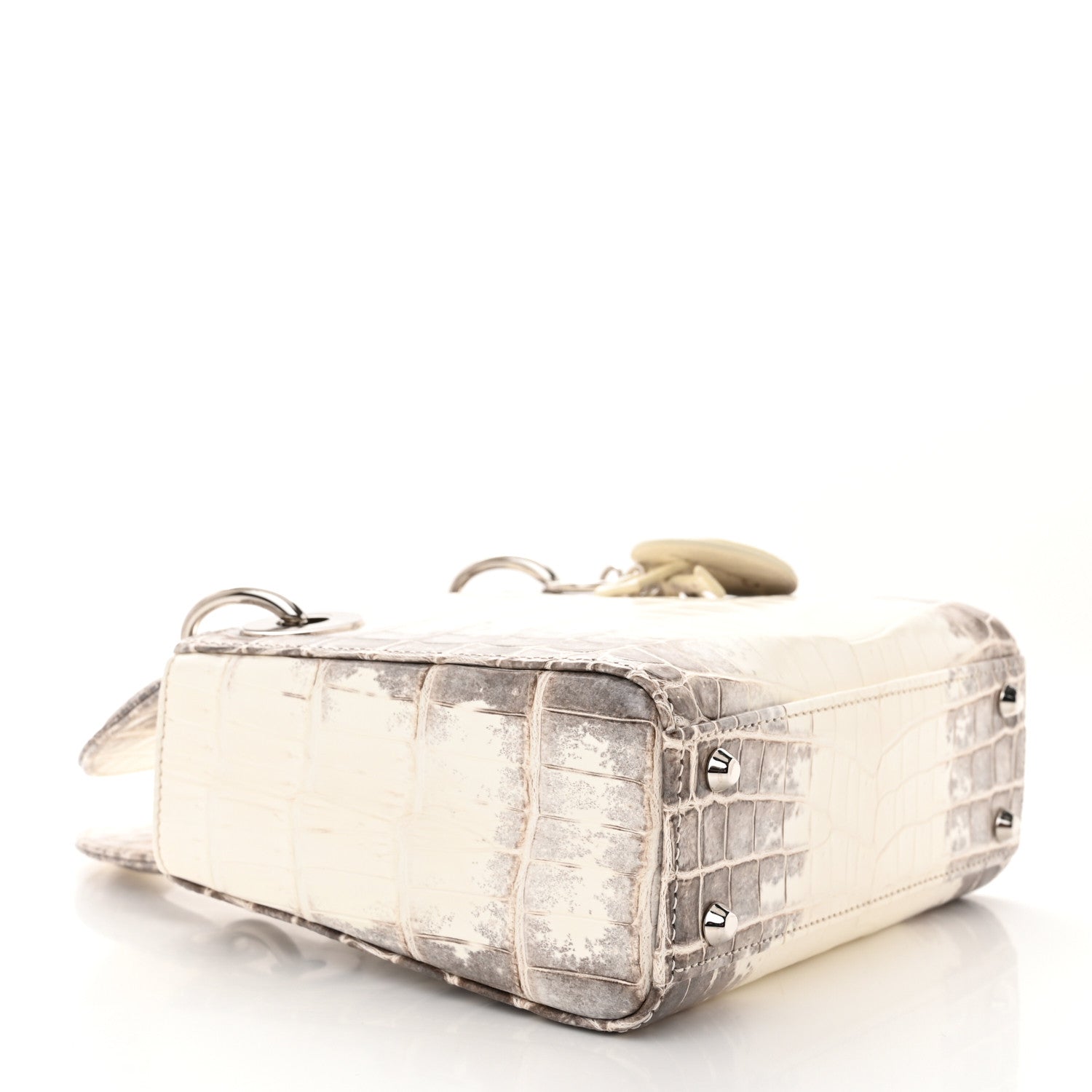 Christian Dior Niloticus Crocodile Himalaya Mini Lady Dior White 4 of 11