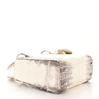 Christian Dior Niloticus Crocodile Himalaya Mini Lady Dior White 4 of 11