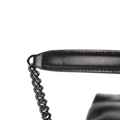 Saint Laurent Lambskin Quilted Small Loulou Puffer Monogram Chain Satchel Black 12 of 12