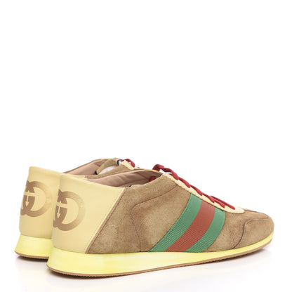 Gucci Suede Web Mens Rocket Sneakers 12 Nocciola Burro 4 of 10