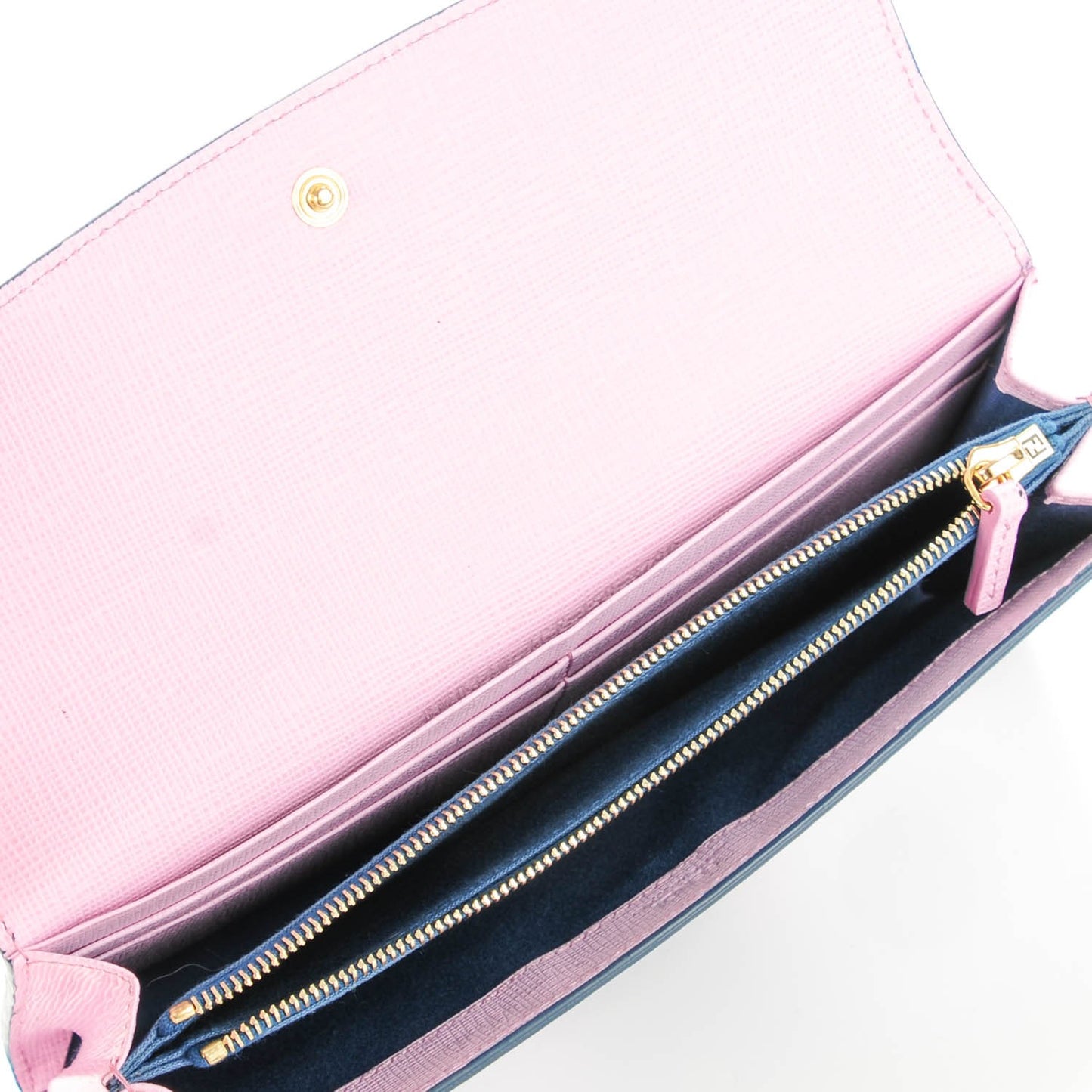 Vitello Elite Crystal Eye Monster Continental Wallet Cobalt Lavender Pink