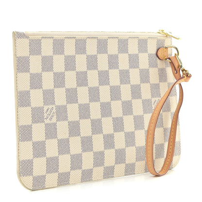 Louis Vuitton Damier Azur Neverfull MM GM Pochette 3 of 12