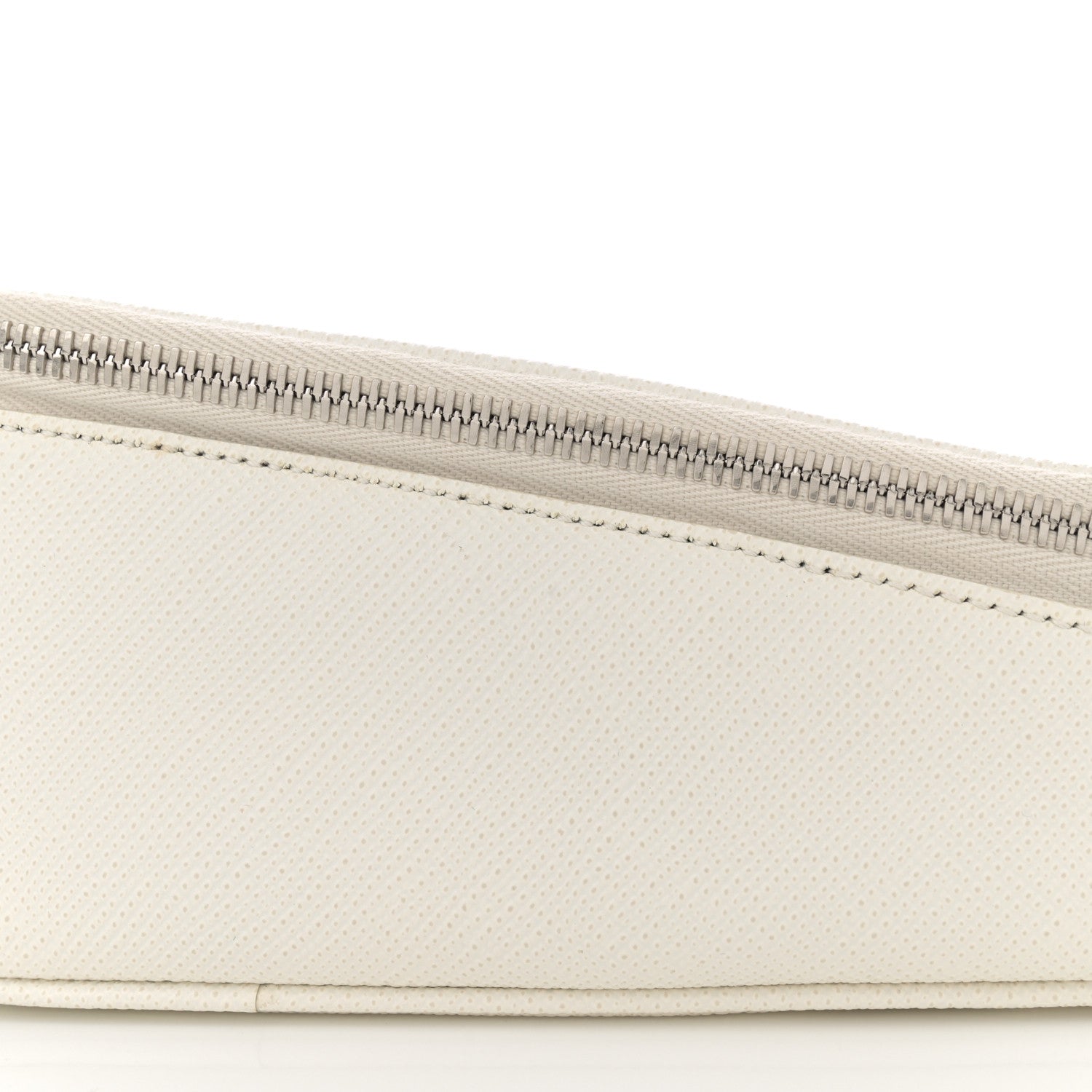 Prada Saffiano Triangle Shoulder Belt Bag White 9 of 9