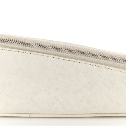 Prada Saffiano Triangle Shoulder Belt Bag White 9 of 9