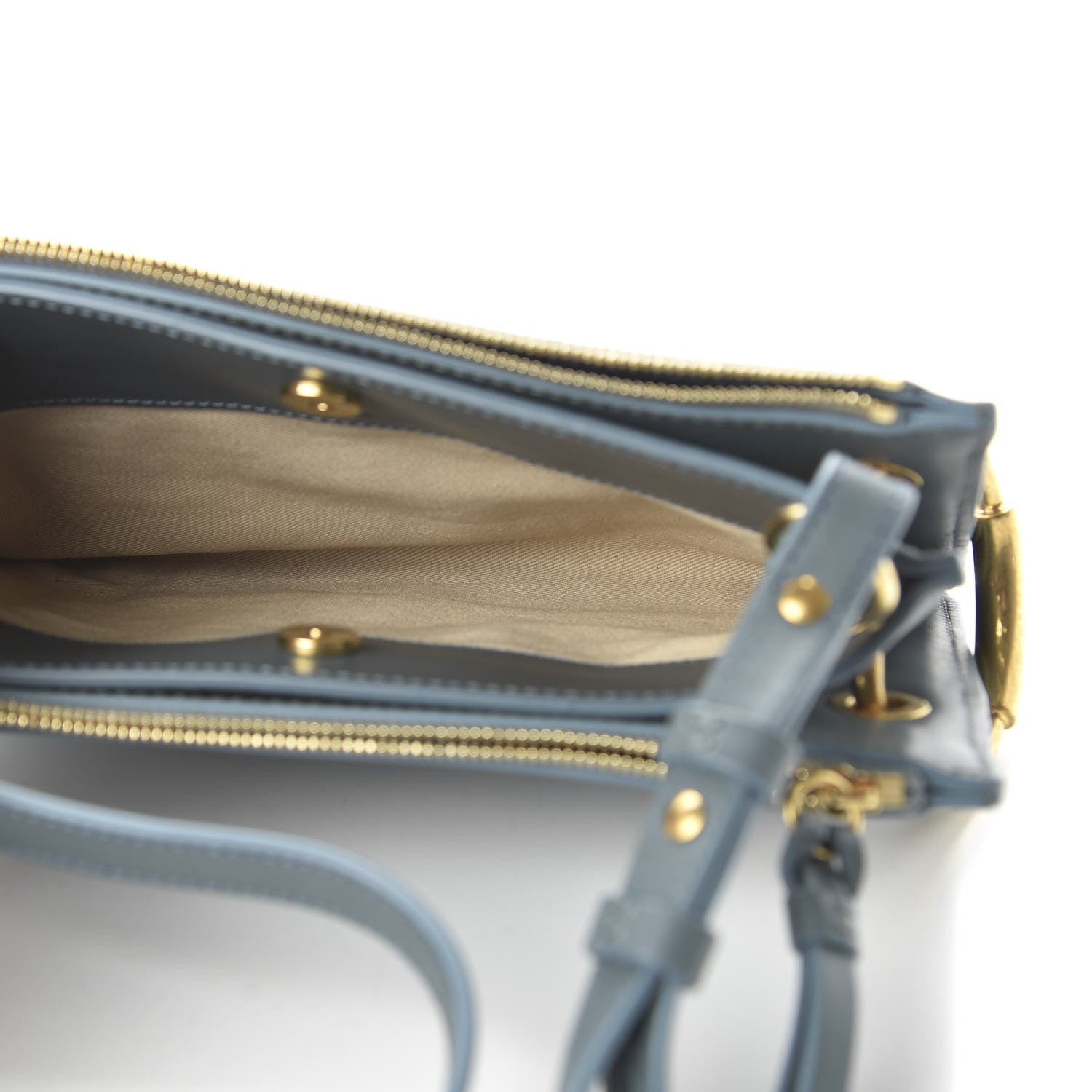 Chloe Calfskin Suede Mini Roy Bag Cloudy Blue 5 of 9