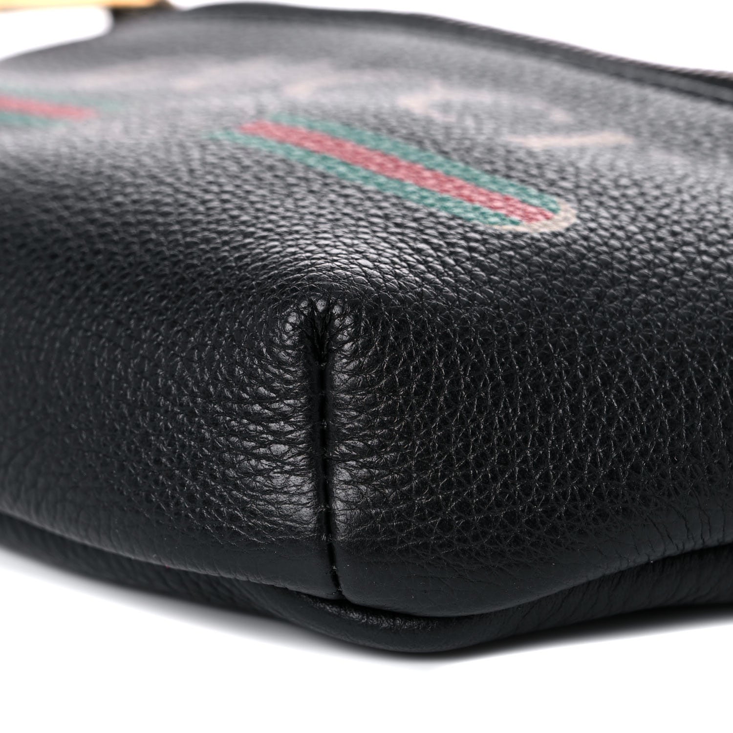 Gucci Grained Calfskin Small Logo Belt Bag Black 9 of 10