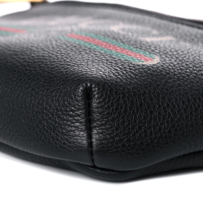 Gucci Grained Calfskin Small Logo Belt Bag Black 9 of 10