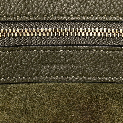 Celine Soft Grained Calfskin Small Belt Cabas Phantom Army Green 6 of 16