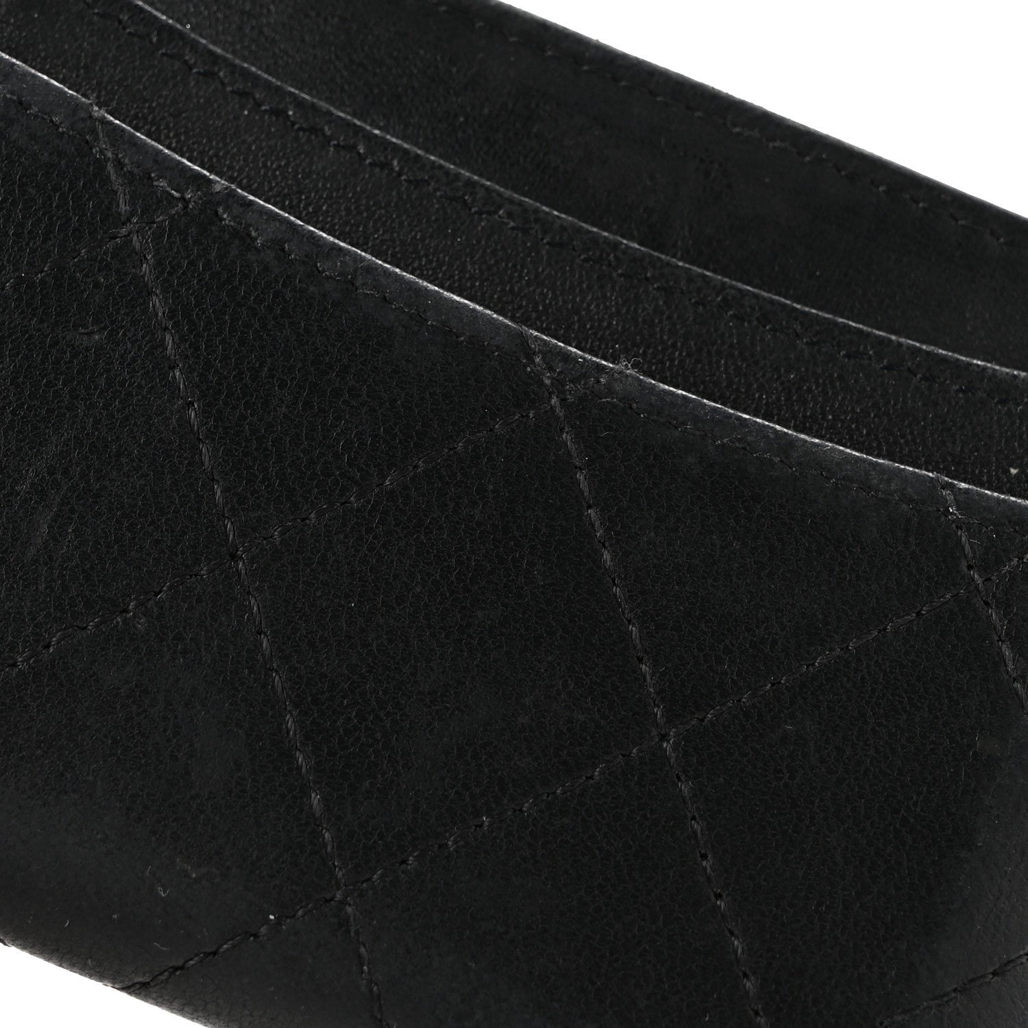 Chanel Lambskin Quilted Card Holder Black 12 of 13