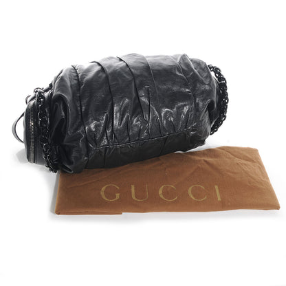 Gucci Leather Medium Galaxy Satchel Black 7 of 7