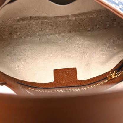 Gucci New Denim GG Monogram Calfskin Small Jackie 1961 Hobo Blue Tea Cuir Blue Tea Cuir 5 of 10