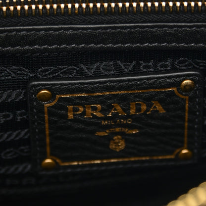 Prada Vitello Daino Shopping Satchel Black 6 of 8