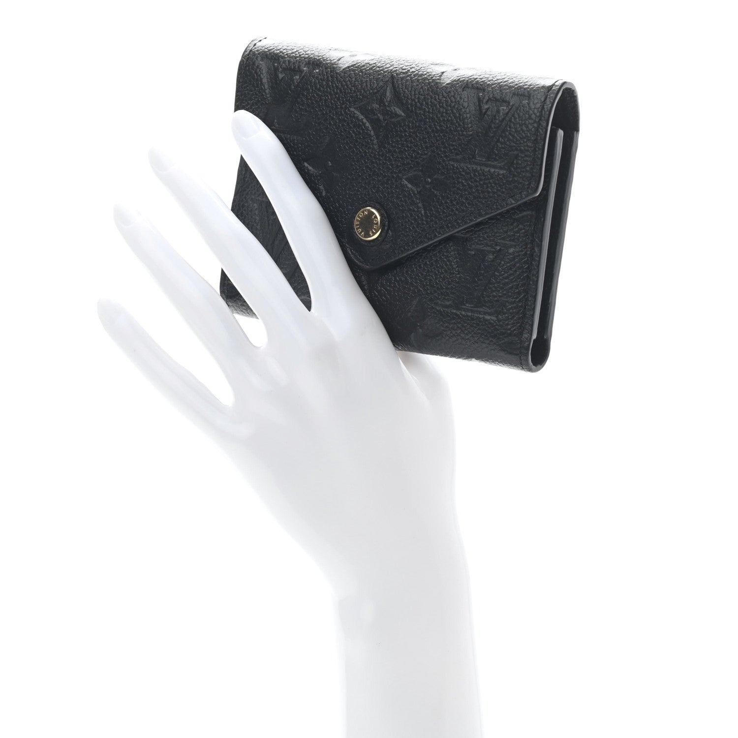Louis Vuitton Empreinte Victorine Wallet Black 2 of 7