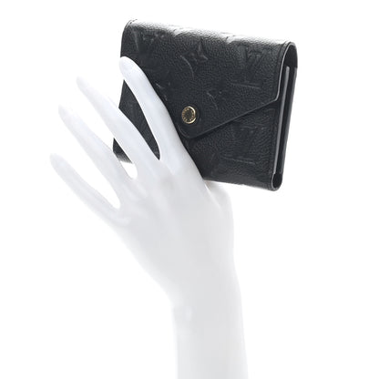 Louis Vuitton Empreinte Victorine Wallet Black 2 of 7