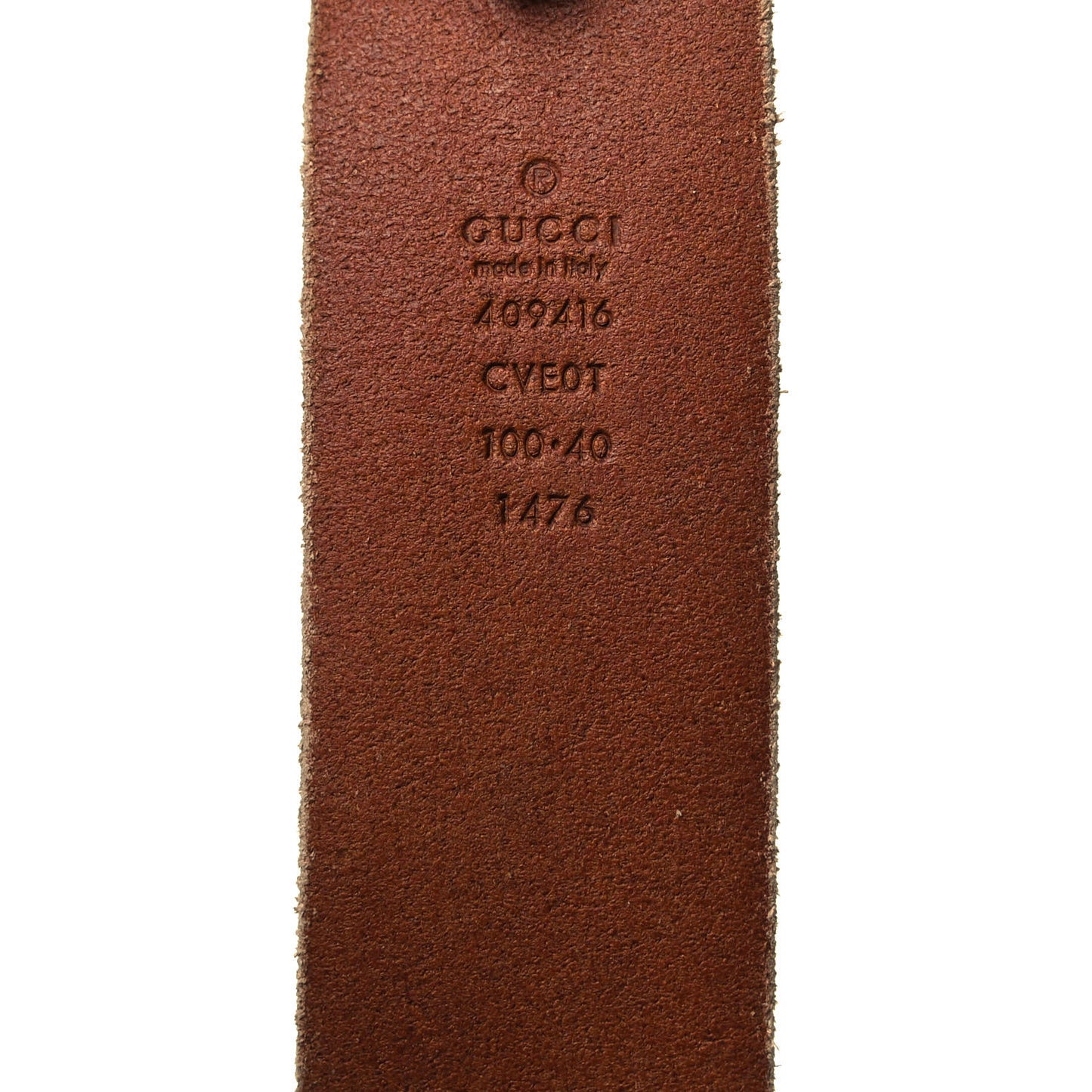 Faded Calfskin Double G 40mm Belt 100 40 Cuir