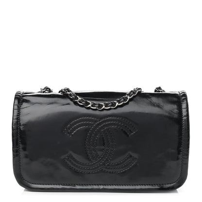 Chanel Vinyl Small Lipstick Flap Black 1 of 15