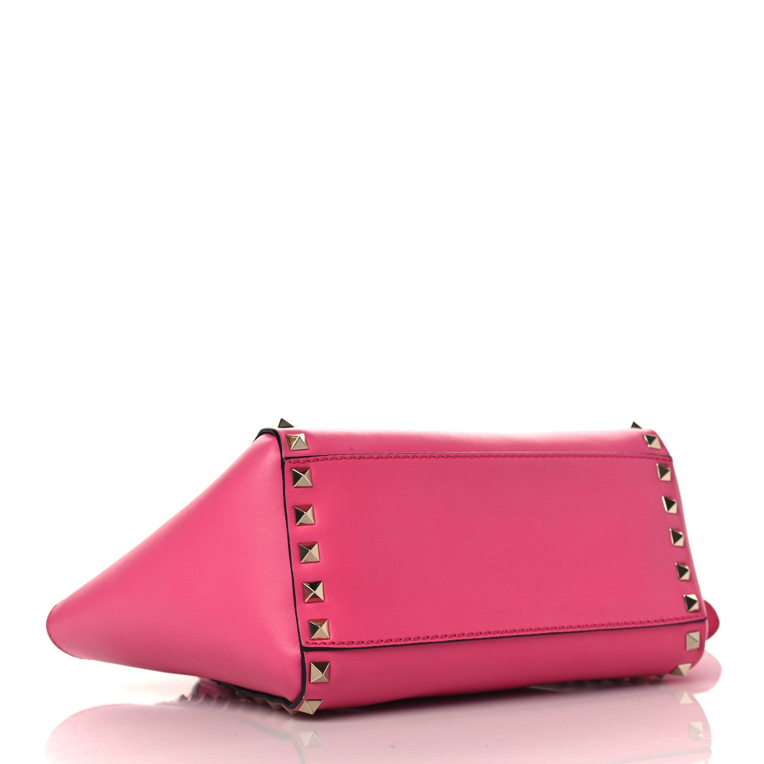 Valentino Garavani Vitello Mini Rockstud Double Handle Tote Peony 4 of 8