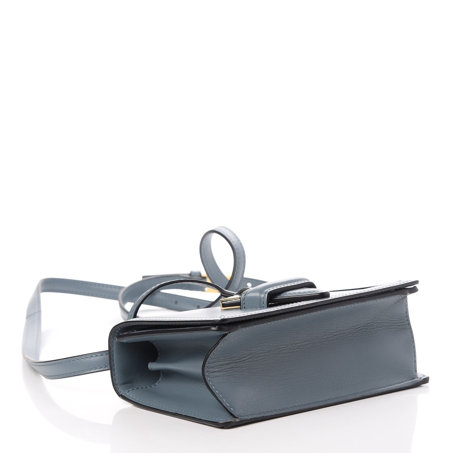 Loewe Calfskin Small Barcelona Shoulder Bag Stone Blue 4 of 7