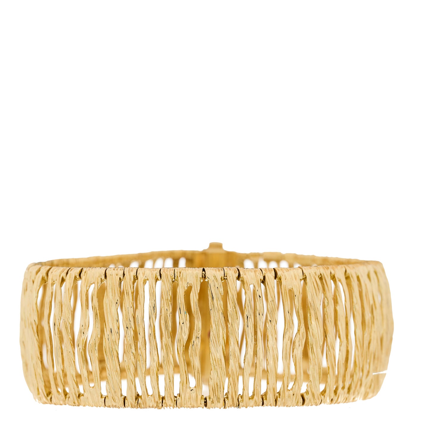 18K Yellow Gold Ruby Elephant Skin Bracelet