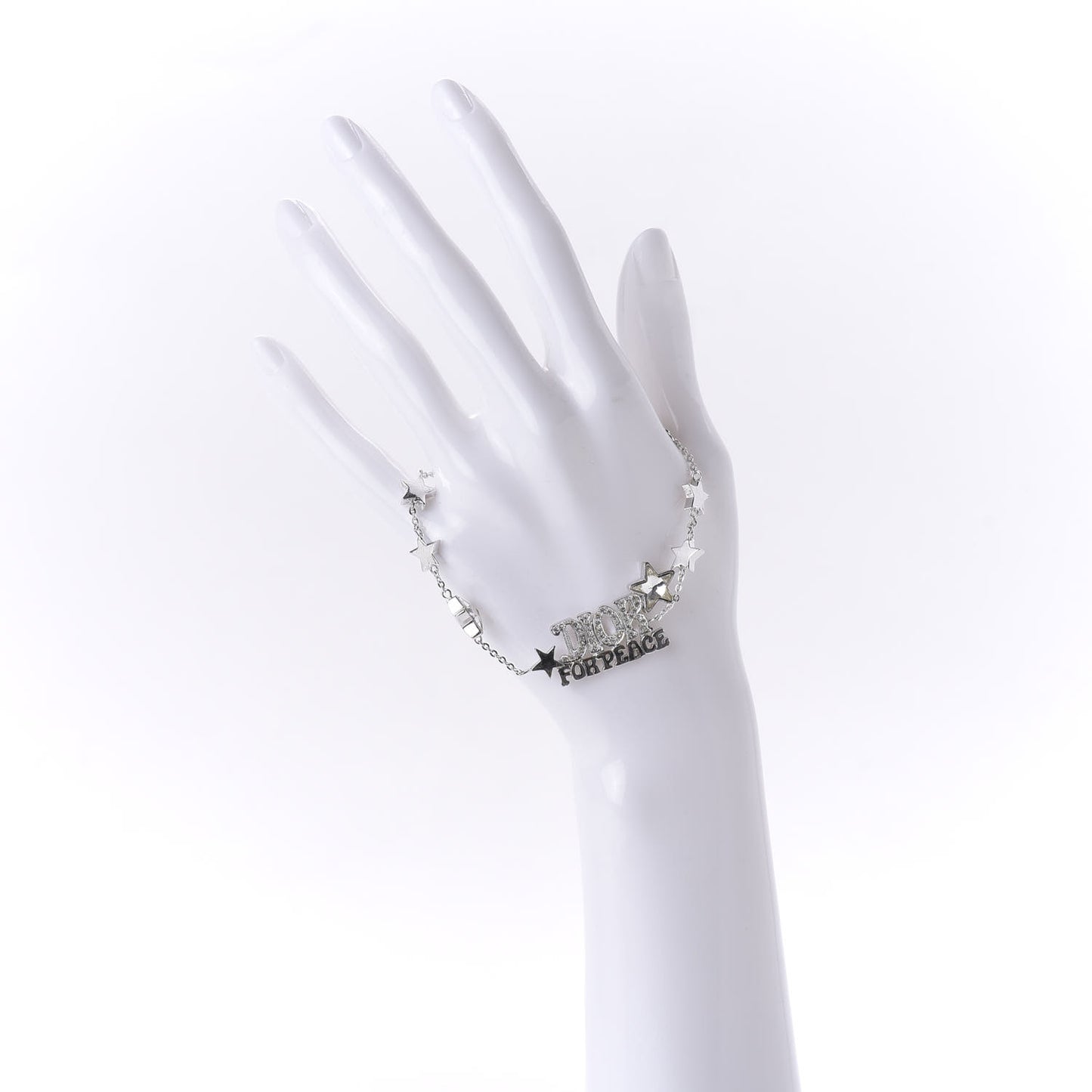 Crystal Dior For Peace Bracelet Silver