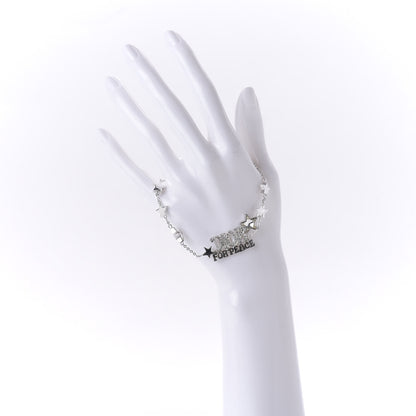 Christian Dior Crystal Dior For Peace Bracelet Silver 2 of 4