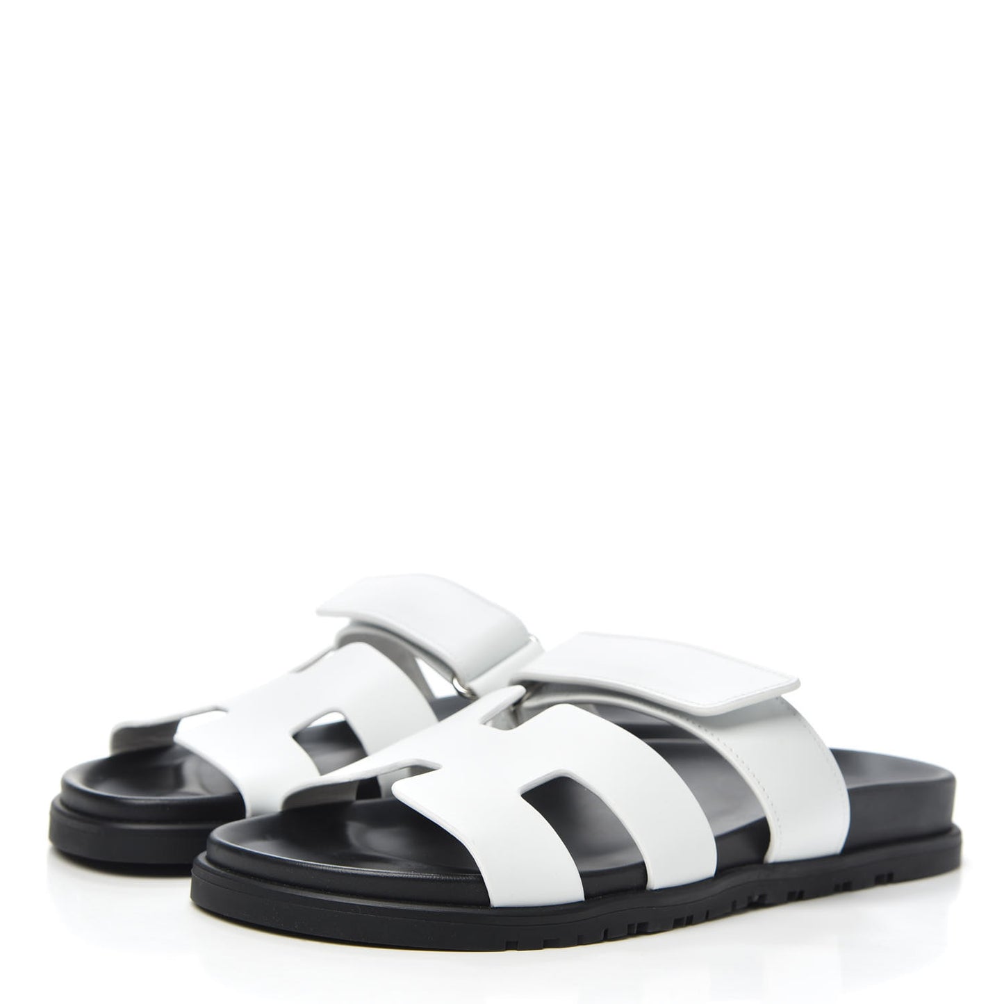 Calfskin Womens Chypre Sandals 40 White